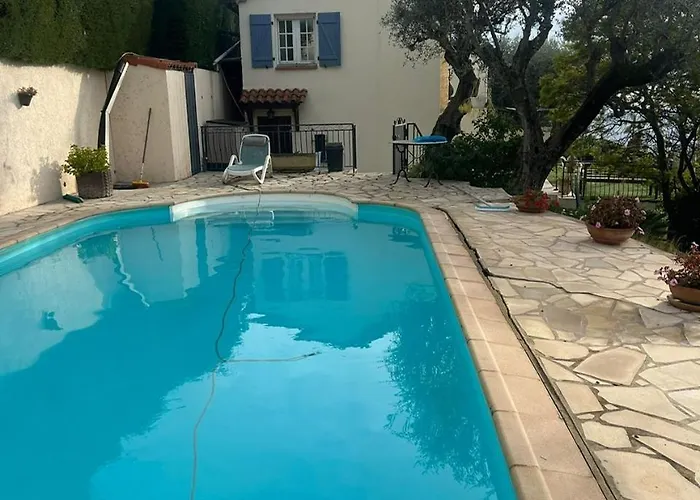 Maison De Charme Piscine Vue * エズ